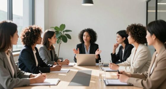 women discussing professional presence