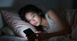 women screen time sleep