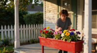 A Pop of Color Transformed This 1940s Front Porch