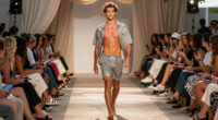 Man accidentally walks runway at Australia Fashion Week while heading for a swim