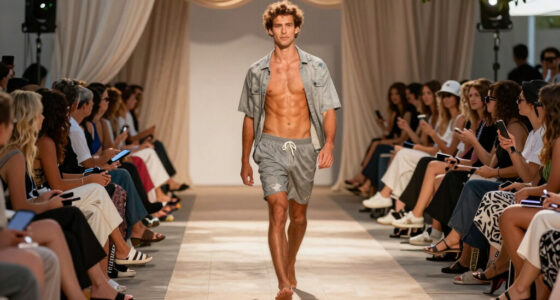 Man accidentally walks runway at Australia Fashion Week while heading for a swim