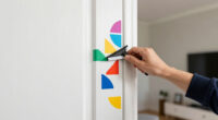 This $30 DIY Made a Boring Door Look Like a Geometric Accent Wall
