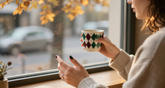 Argyle Nails Are The Cosy Cool-Girl Manicure To Know This Autumn