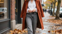 How To Style A White Granny Blouse And Grey Jeans For Autumn 2026