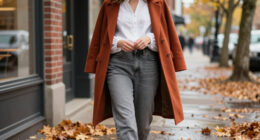 How To Style A White Granny Blouse And Grey Jeans For Autumn 2026